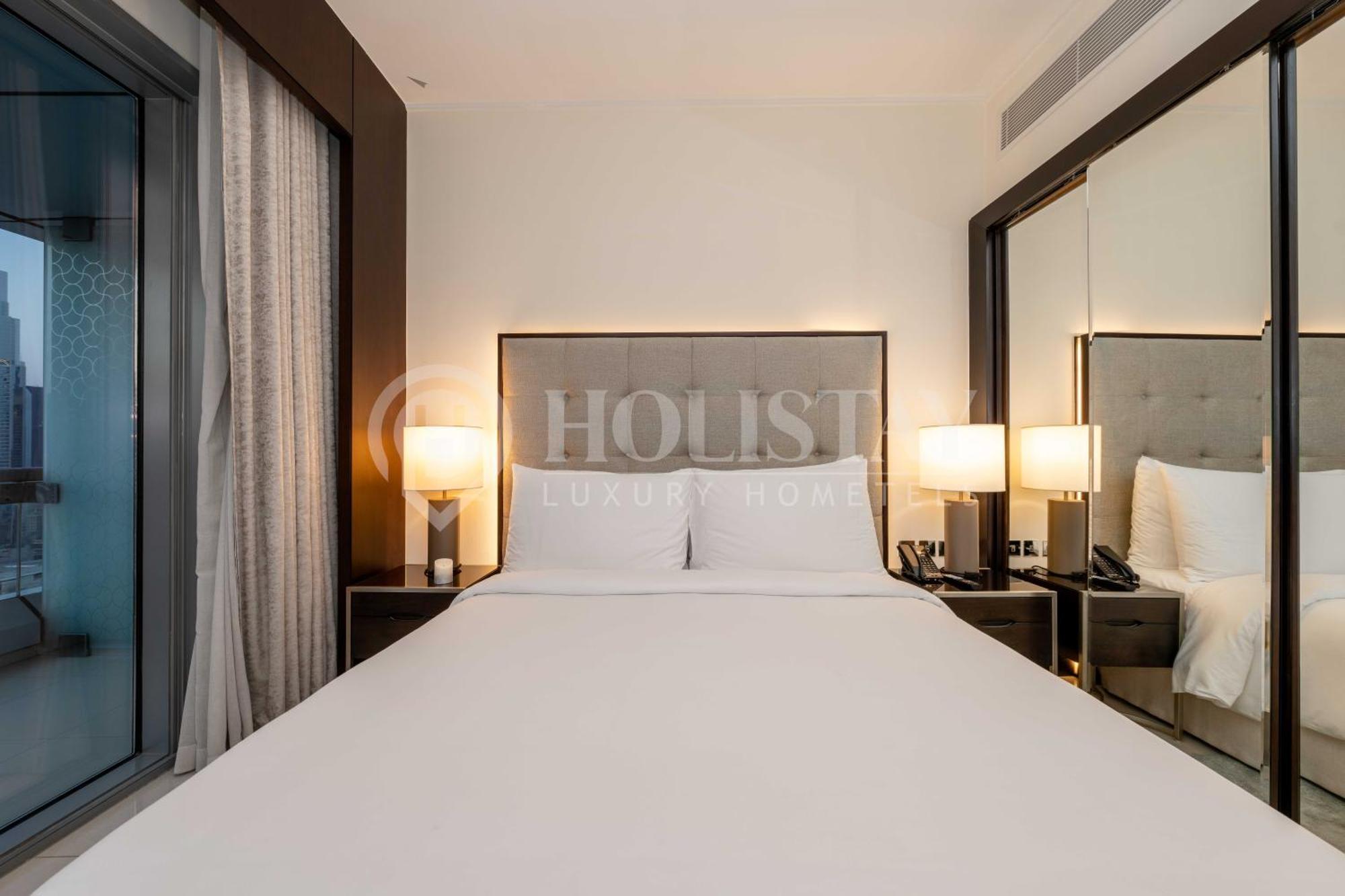 Holistay Address Downtown , Full Burj Khalifa View Apartment *